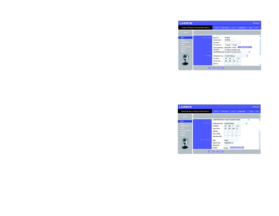Linksys WVC54GC User Manual | Page 56 / 91