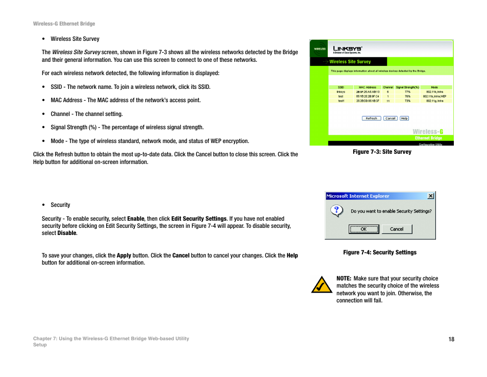 Linksys WET54G V3 User Manual | Page 24 / 54