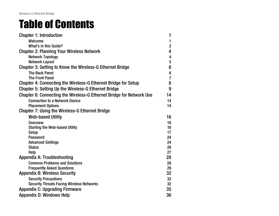 Linksys WET54G V3 User Manual | Page 3 / 54