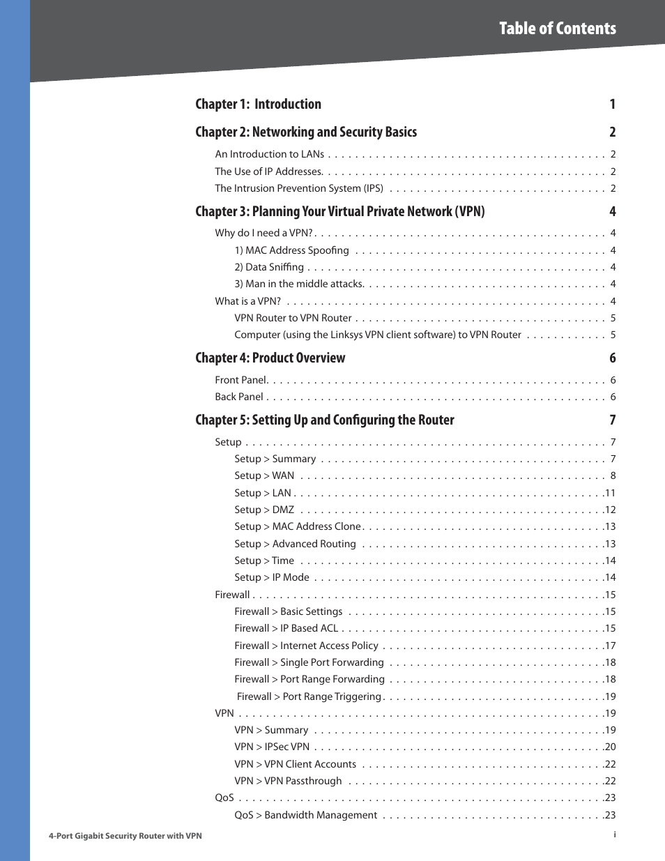 Linksys RVS4000 User Manual | Page 3 / 68