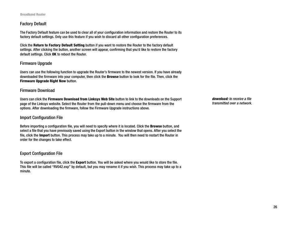 Linksys RT042 User Manual | Page 32 / 68