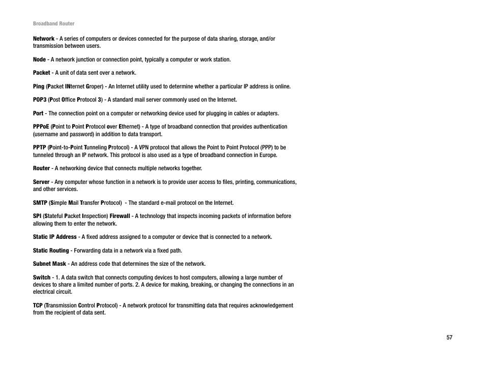 Linksys RT042 User Manual | Page 63 / 68