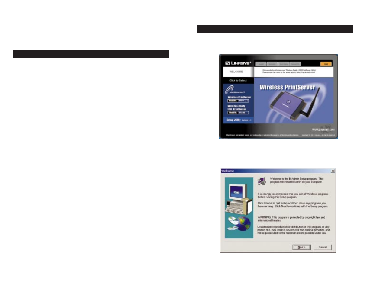 Chapter 4: windows driver setup | Linksys WPS11 User Manual | Page 7 / 31