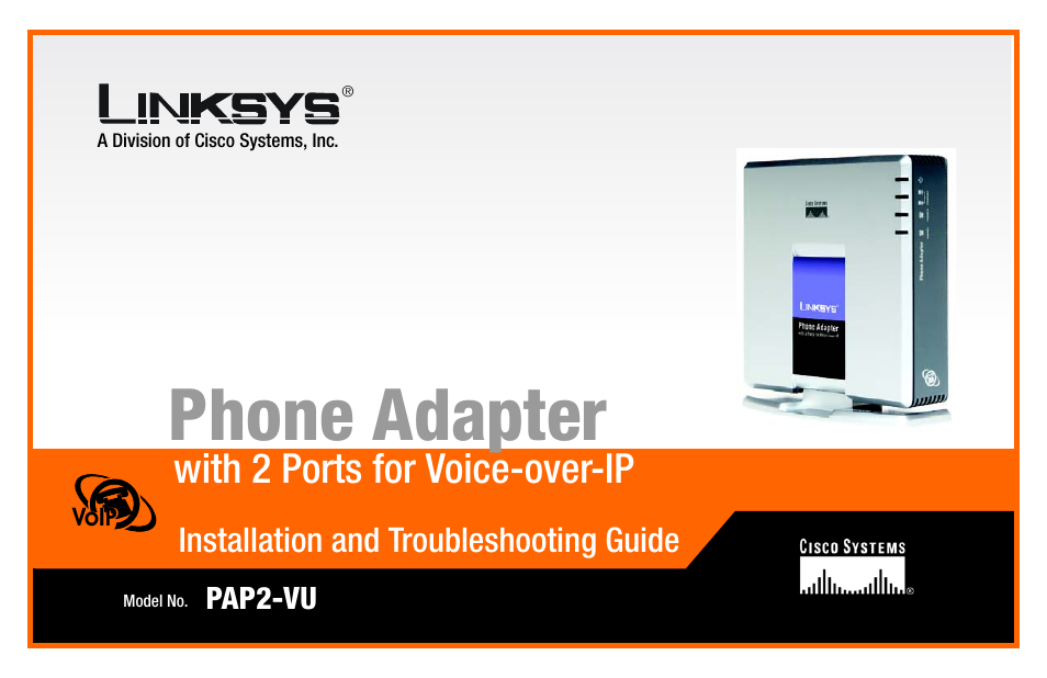 Linksys PAP2-VU User Manual | 46 pages