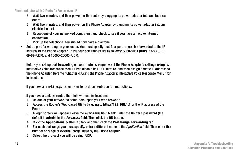 Linksys PAP2-VU User Manual | Page 23 / 46