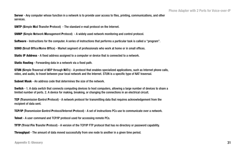 Linksys PAP2-VU User Manual | Page 36 / 46