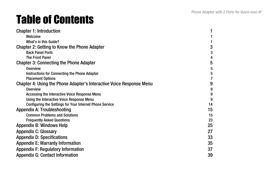 Linksys PAP2-VU User Manual | Page 4 / 46