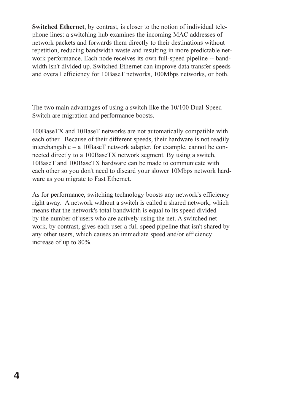 The advantages of switching | Linksys DSSXFXST User Manual | Page 6 / 20