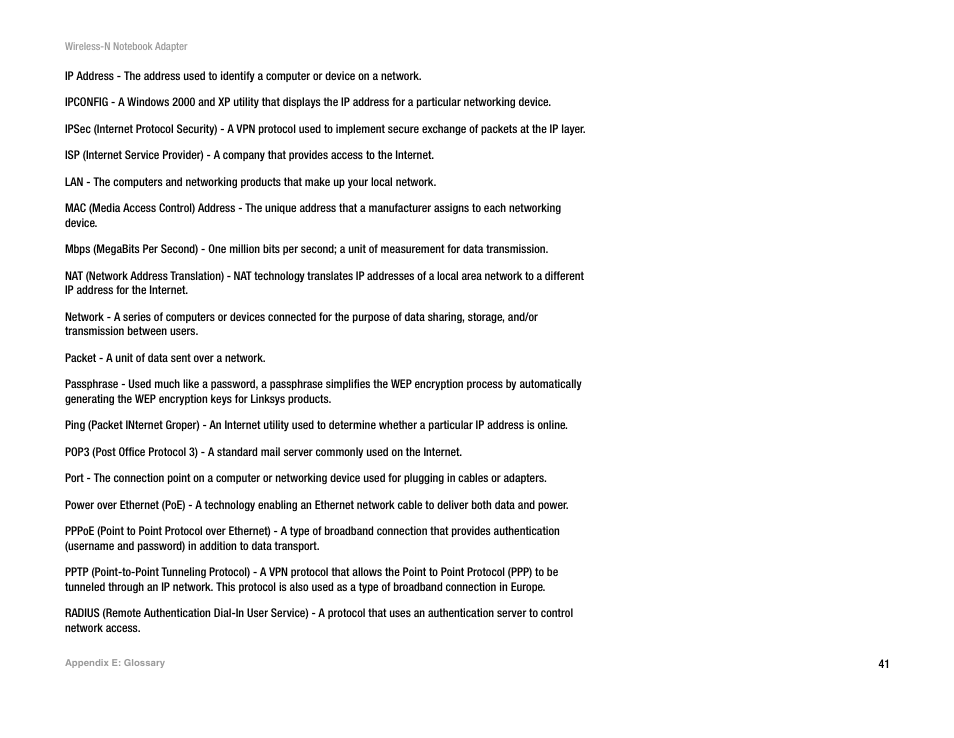 Linksys 2 User Manual | Page 47 / 65