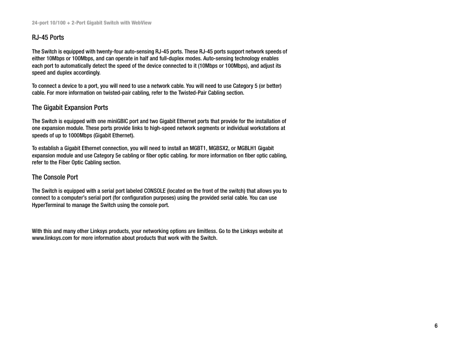 Linksys SRW224 User Manual | Page 12 / 47