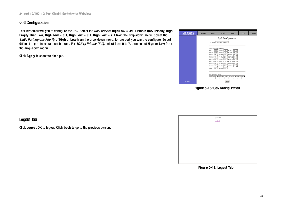 Linksys SRW224 User Manual | Page 32 / 47