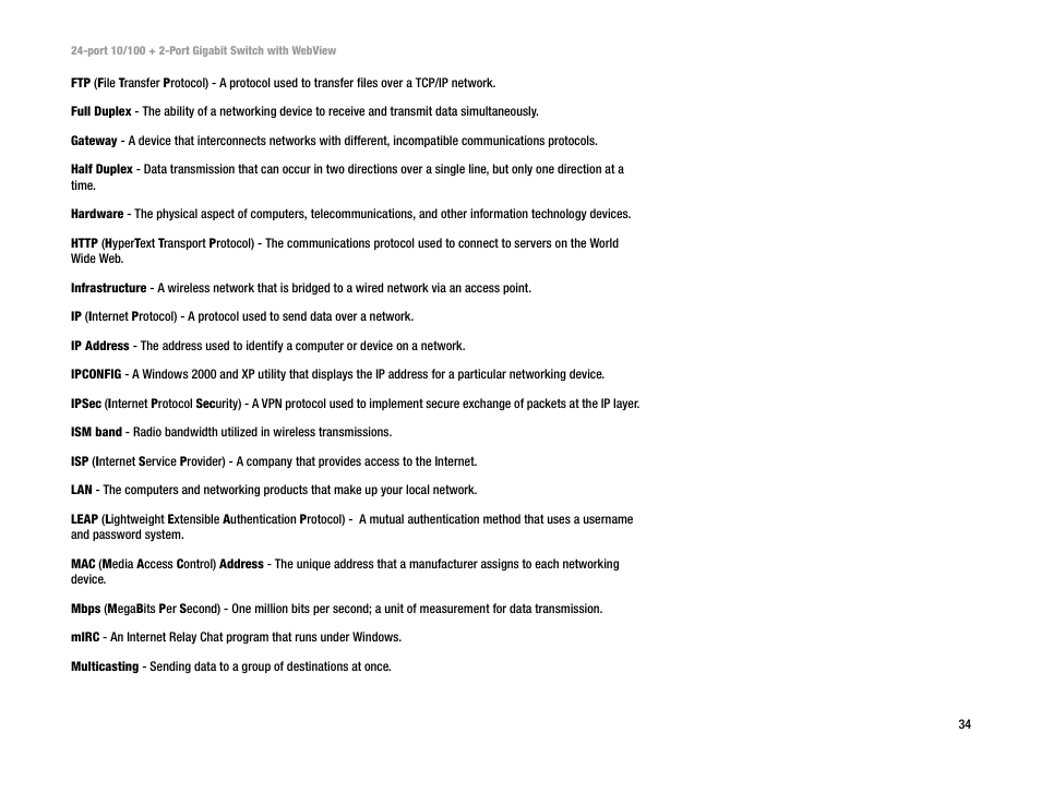 Linksys SRW224 User Manual | Page 39 / 47