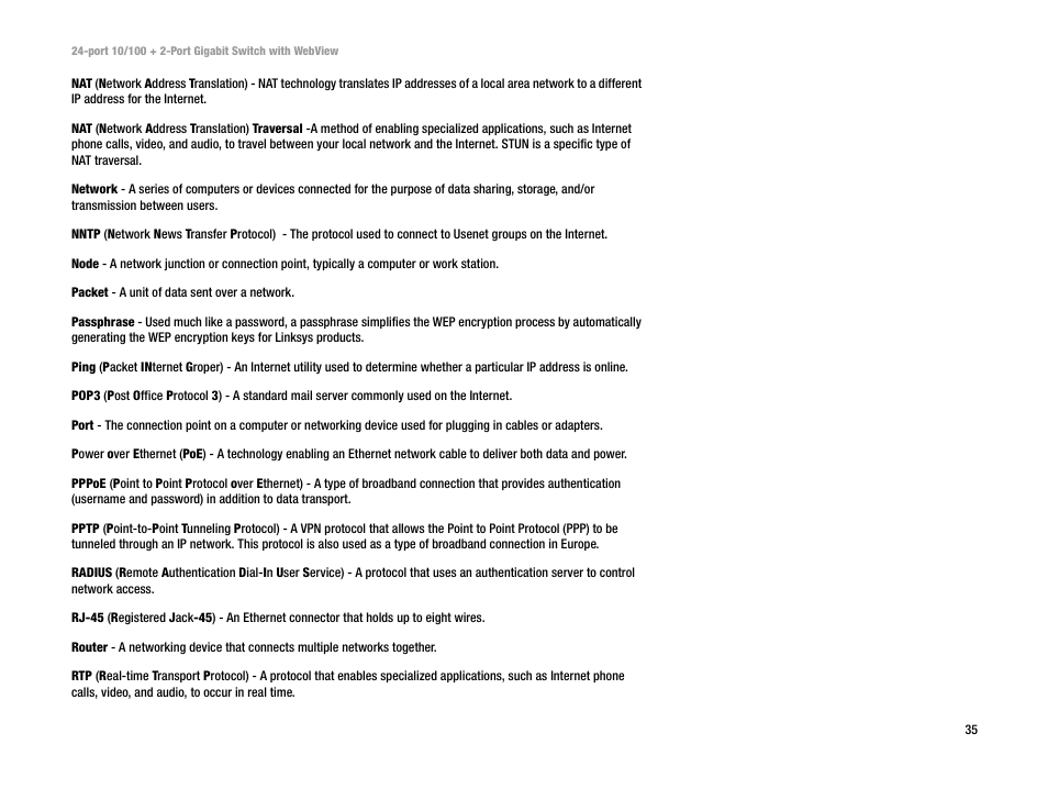 Linksys SRW224 User Manual | Page 40 / 47