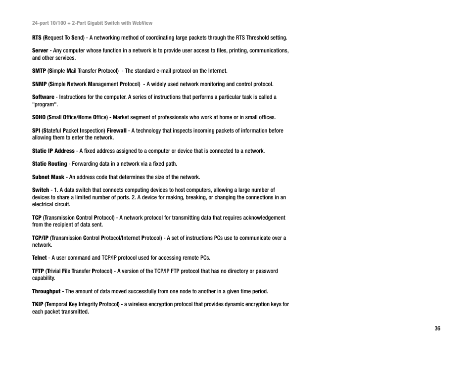Linksys SRW224 User Manual | Page 41 / 47