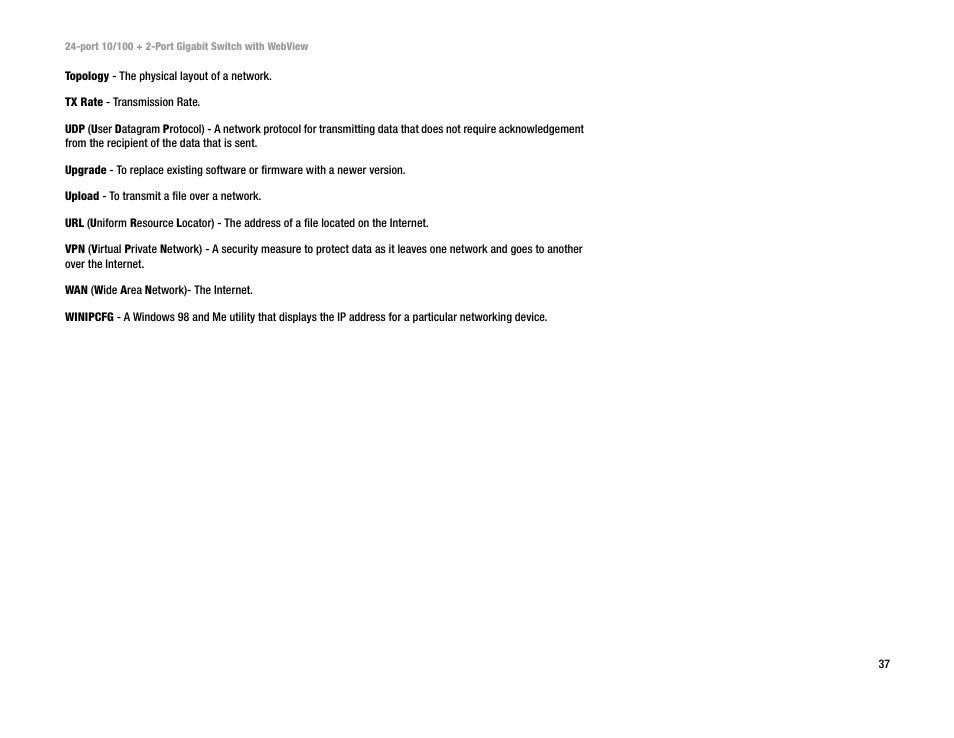 Linksys SRW224 User Manual | Page 42 / 47