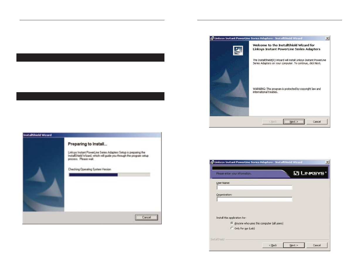 Chapter 6: using the setup utility cd-rom | Linksys PLEBR10 User Manual | Page 9 / 26
