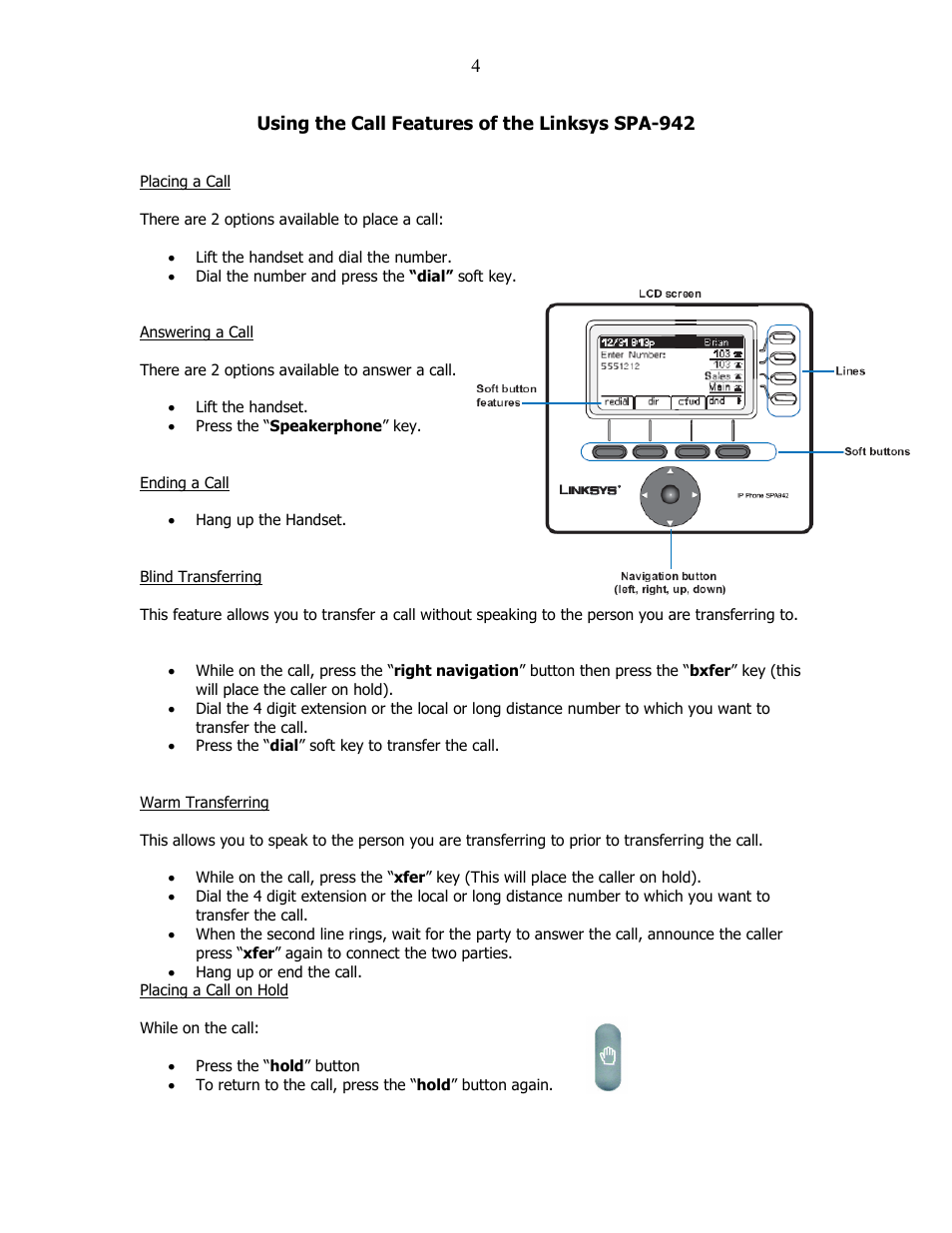 Linksys SPA-942 User Manual | Page 4 / 8