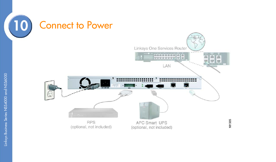 Connect to power | Linksys NSS4000 User Manual | Page 12 / 24