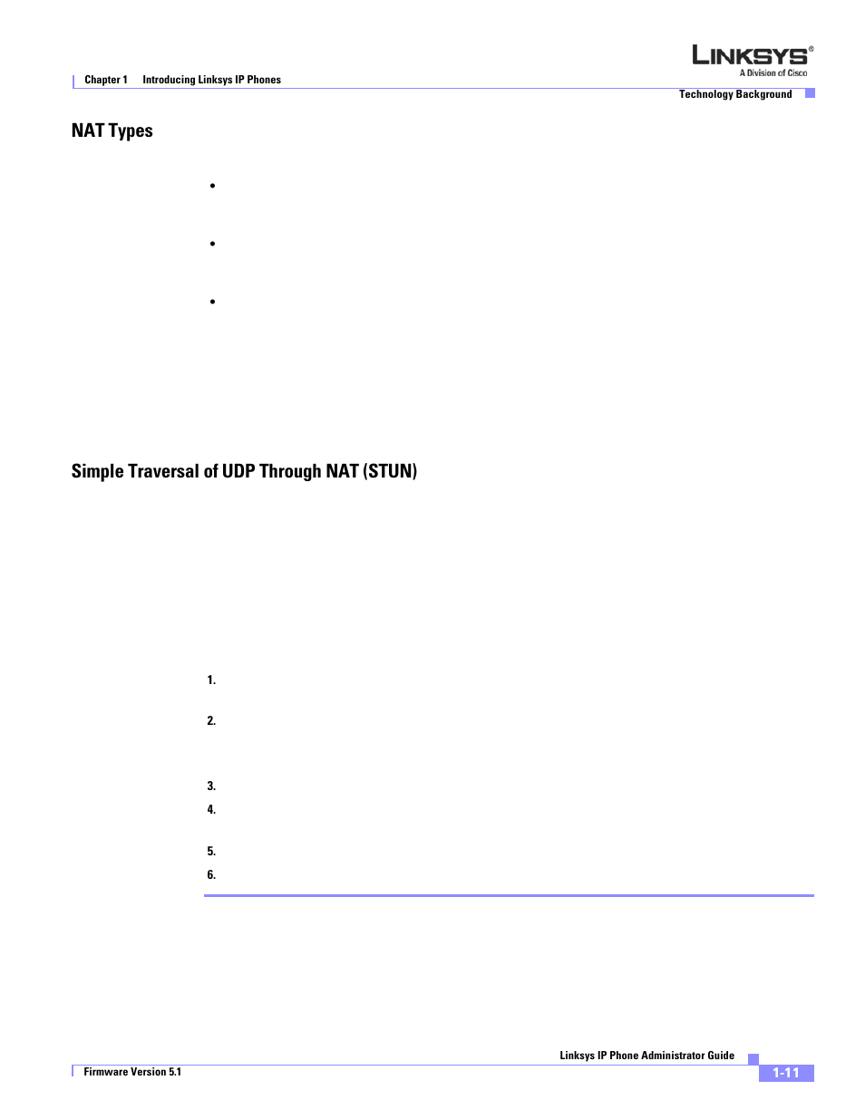 Nat types, Simple traversal of udp through nat (stun) | Linksys SPA 900 Series User Manual | Page 22 / 165