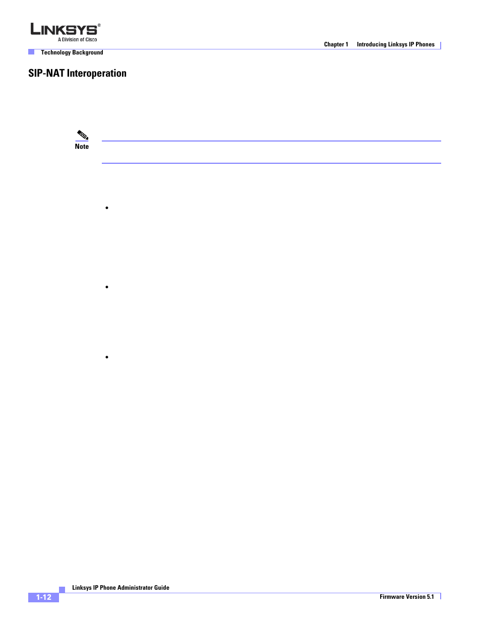 Sip-nat interoperation | Linksys SPA 900 Series User Manual | Page 23 / 165