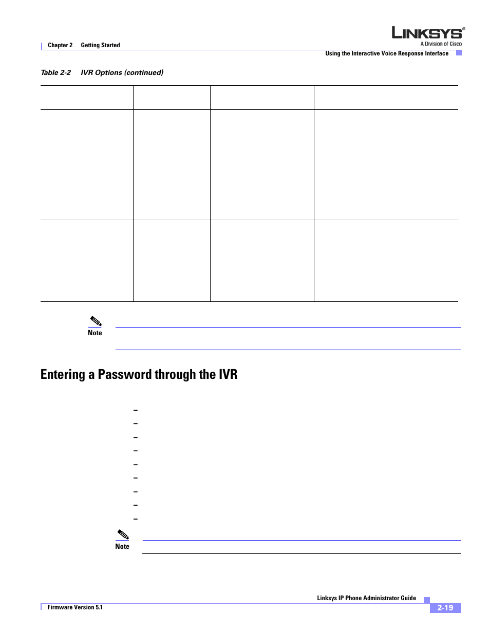 Entering a password through the ivr | Linksys SPA 900 Series User Manual | Page 42 / 165