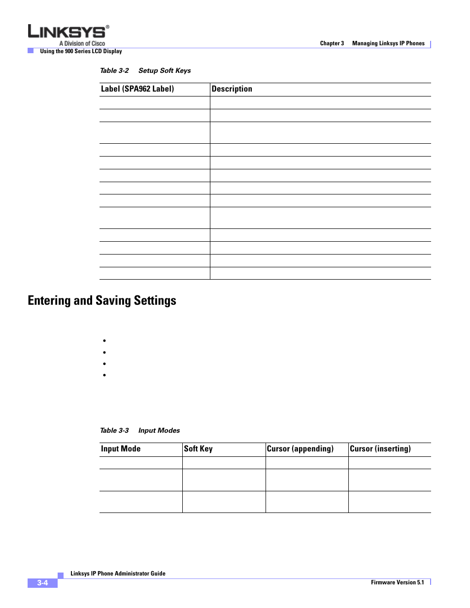 Entering and saving settings | Linksys SPA 900 Series User Manual | Page 47 / 165