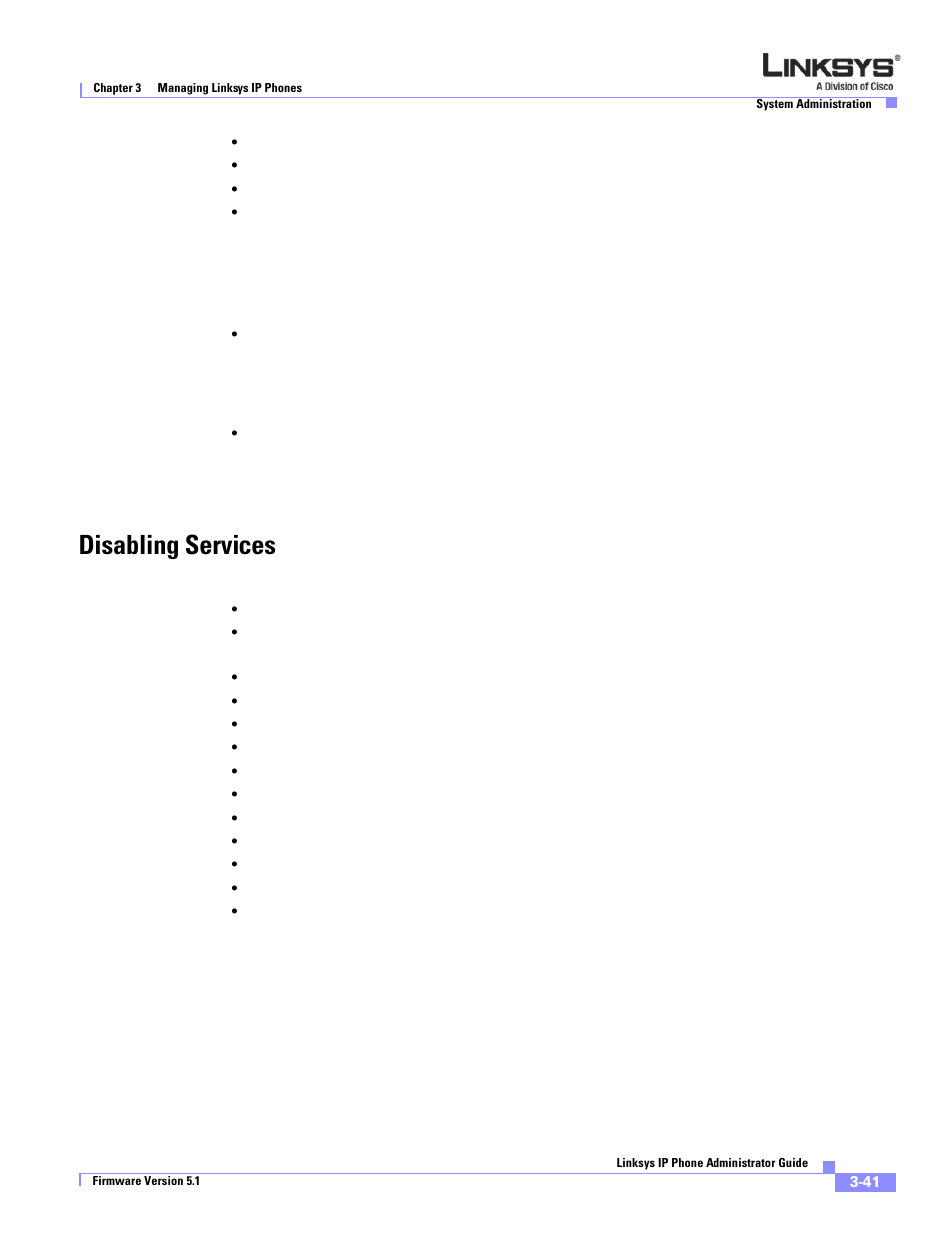 Disabling services | Linksys SPA 900 Series User Manual | Page 84 / 165