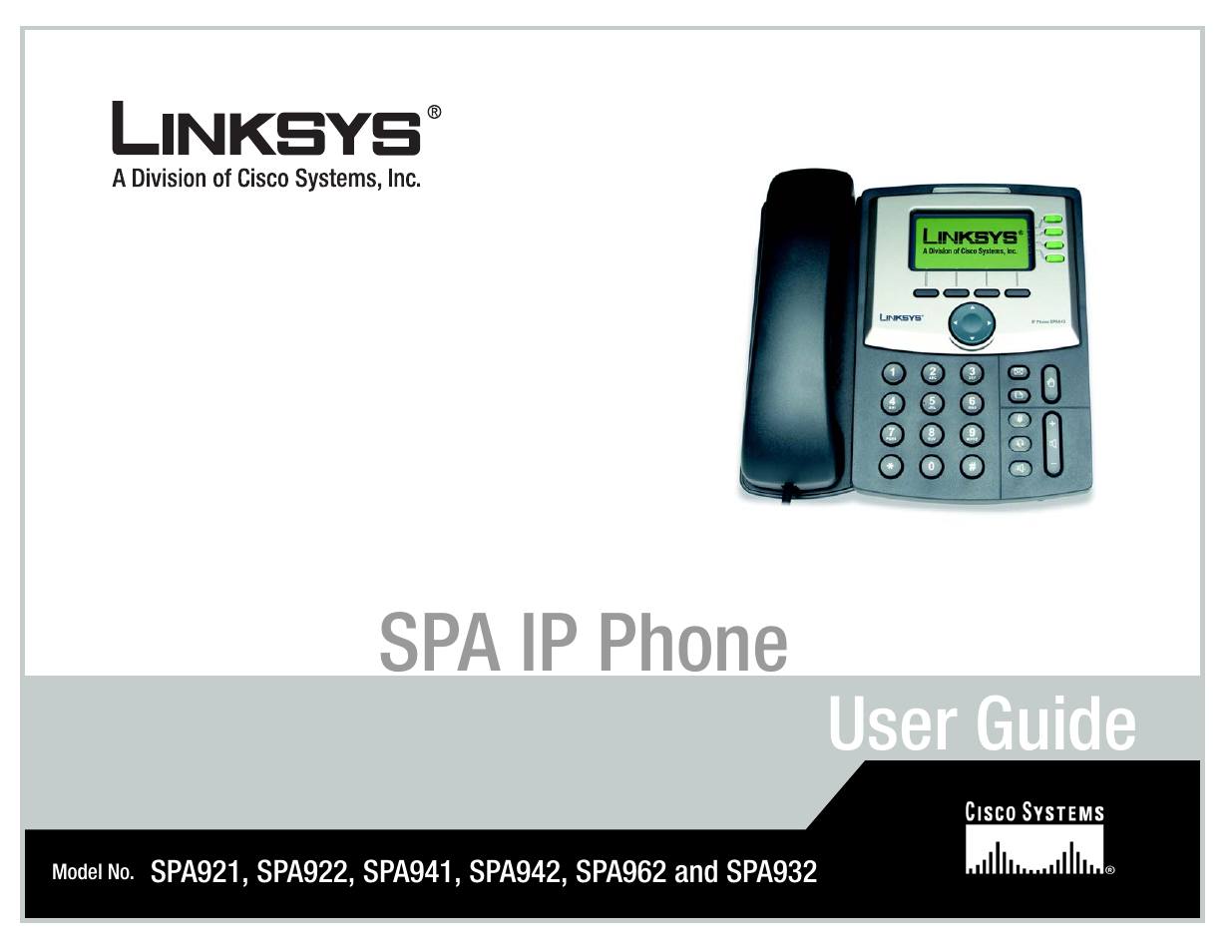 Linksys SPA962 User Manual | 32 pages