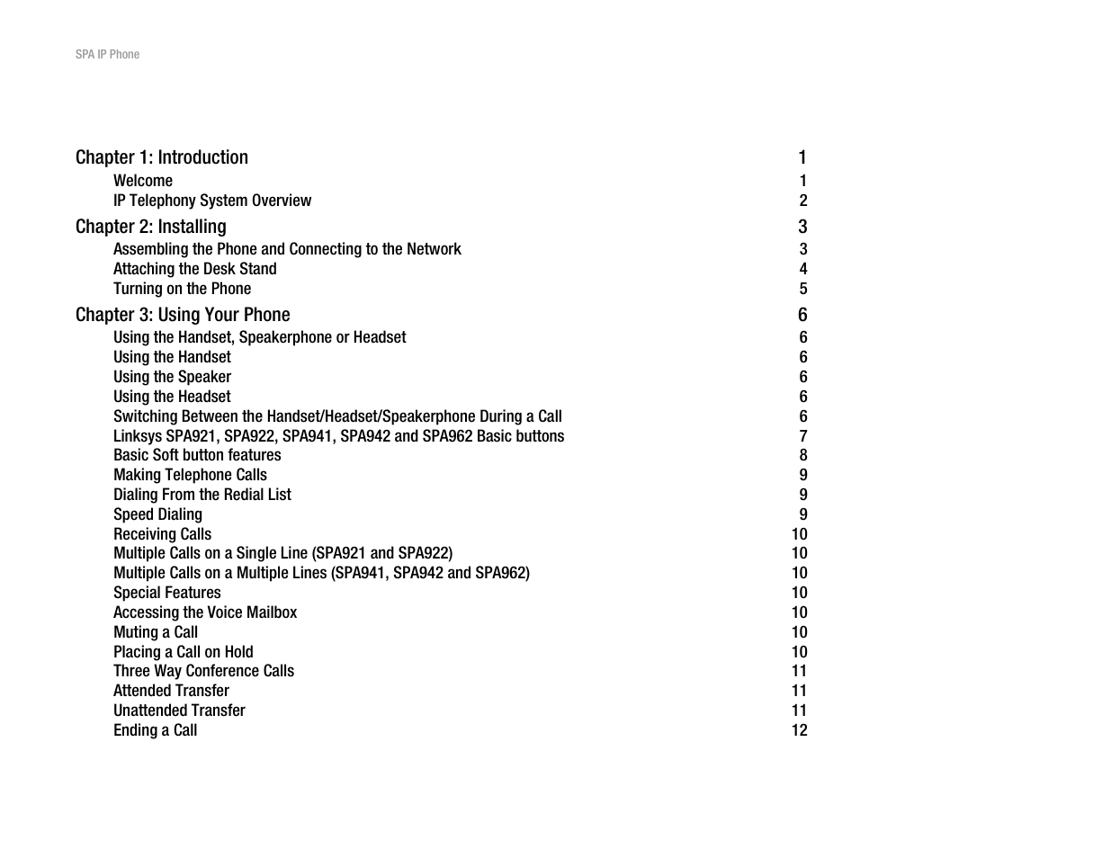 Linksys SPA962 User Manual | Page 2 / 32