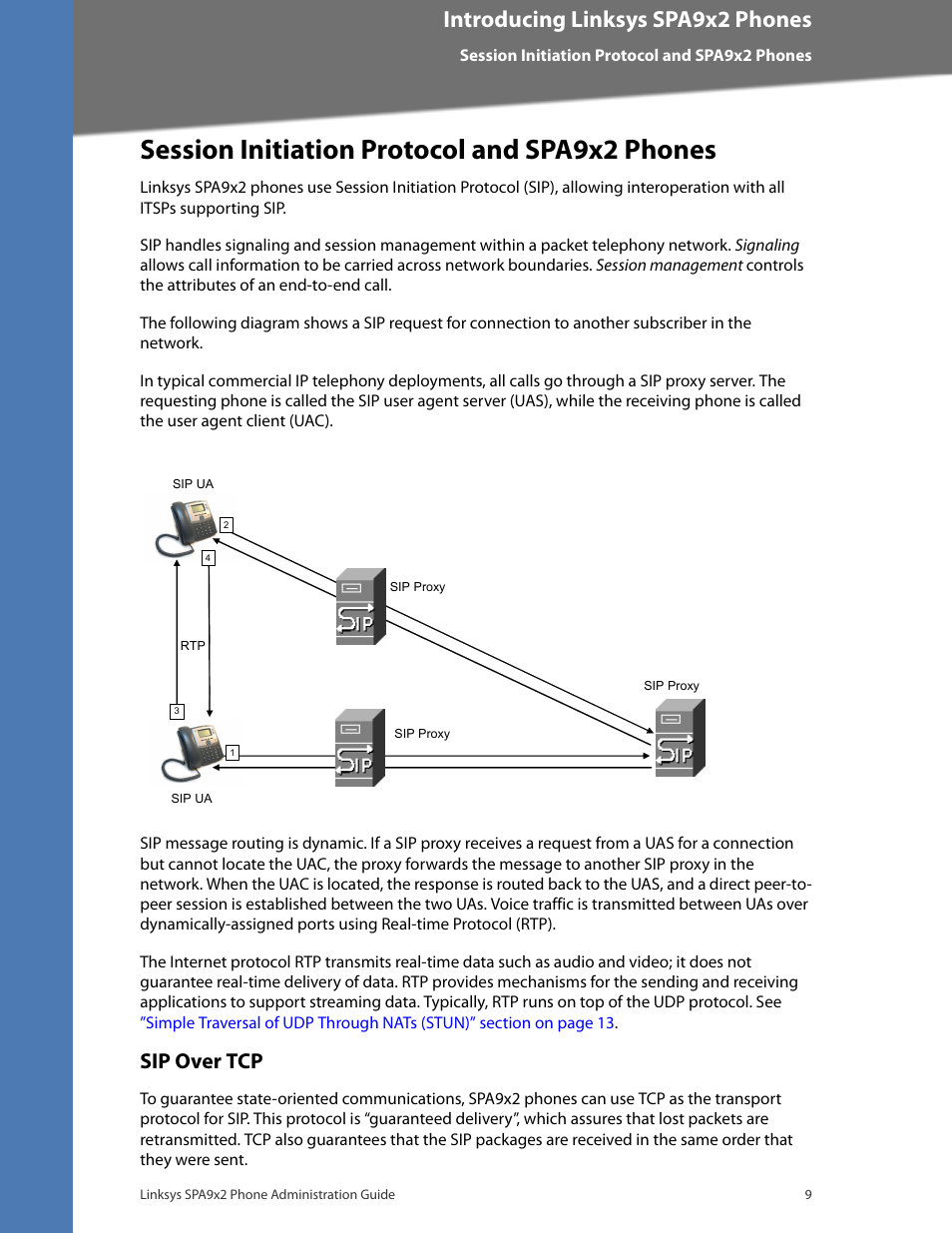 Session initiation protocol and spa9x2 phones, Sip over tcp, Cisco confidential--first draft | Introducing linksys spa9x2 phones | Linksys BUSINESS SPA922 User Manual | Page 16 / 196