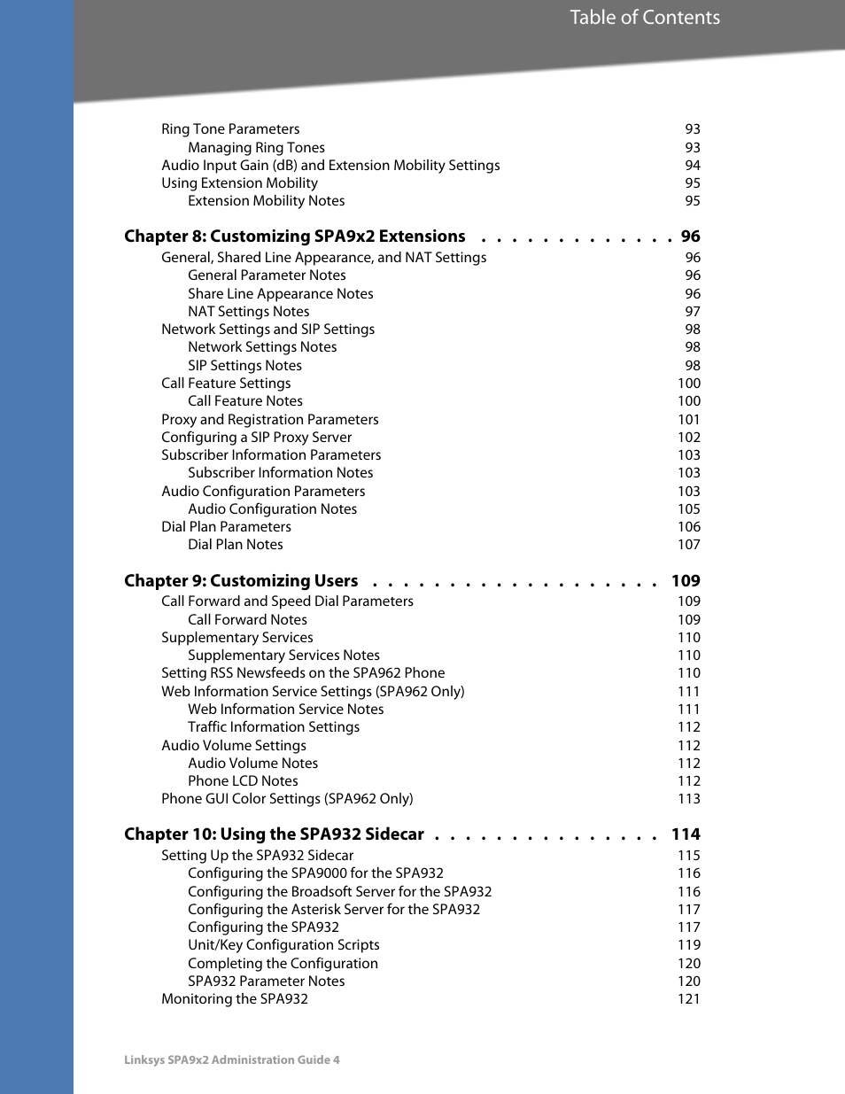 Linksys BUSINESS SPA922 User Manual | Page 5 / 196