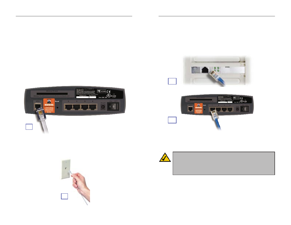 Étape 1 : connexion de la passerelle adsl | Linksys INSTANT BROADBAND BEFDSR41W User Manual | Page 16 / 69