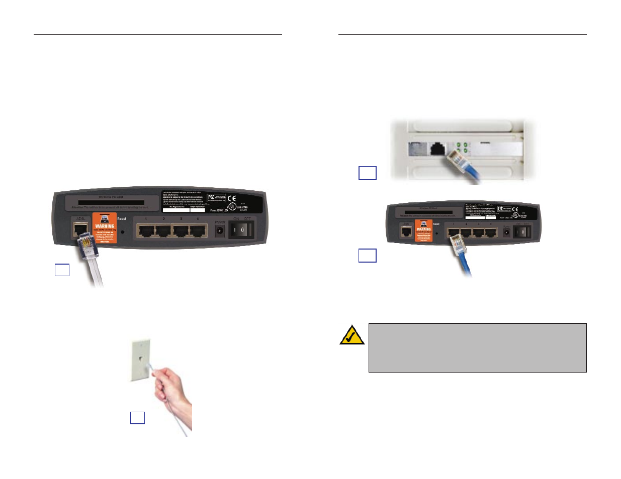 Passaggio 1: collegamento del gateway adsl | Linksys INSTANT BROADBAND BEFDSR41W User Manual | Page 38 / 69