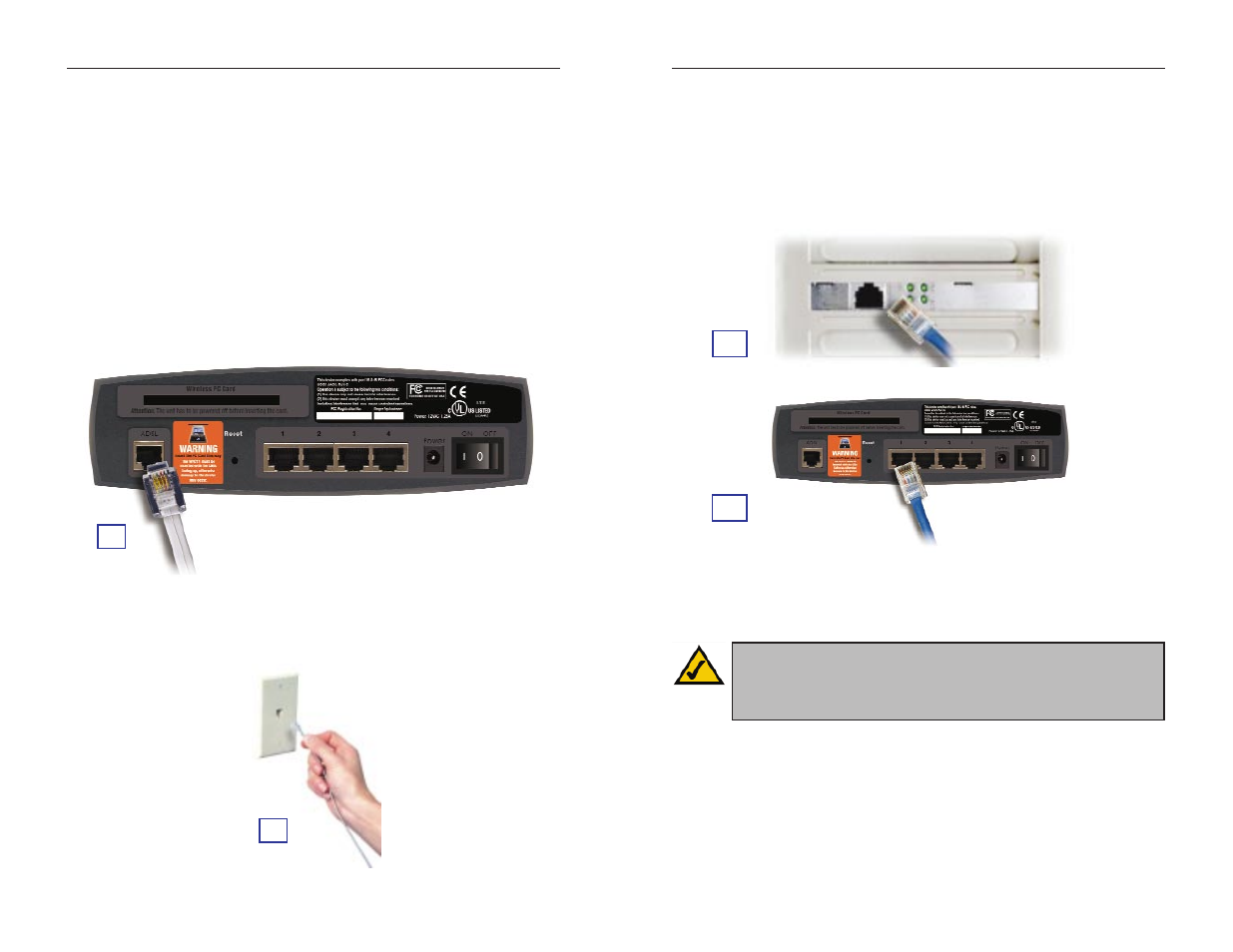 Step 1: connect the adsl gateway | Linksys INSTANT BROADBAND BEFDSR41W User Manual | Page 5 / 69