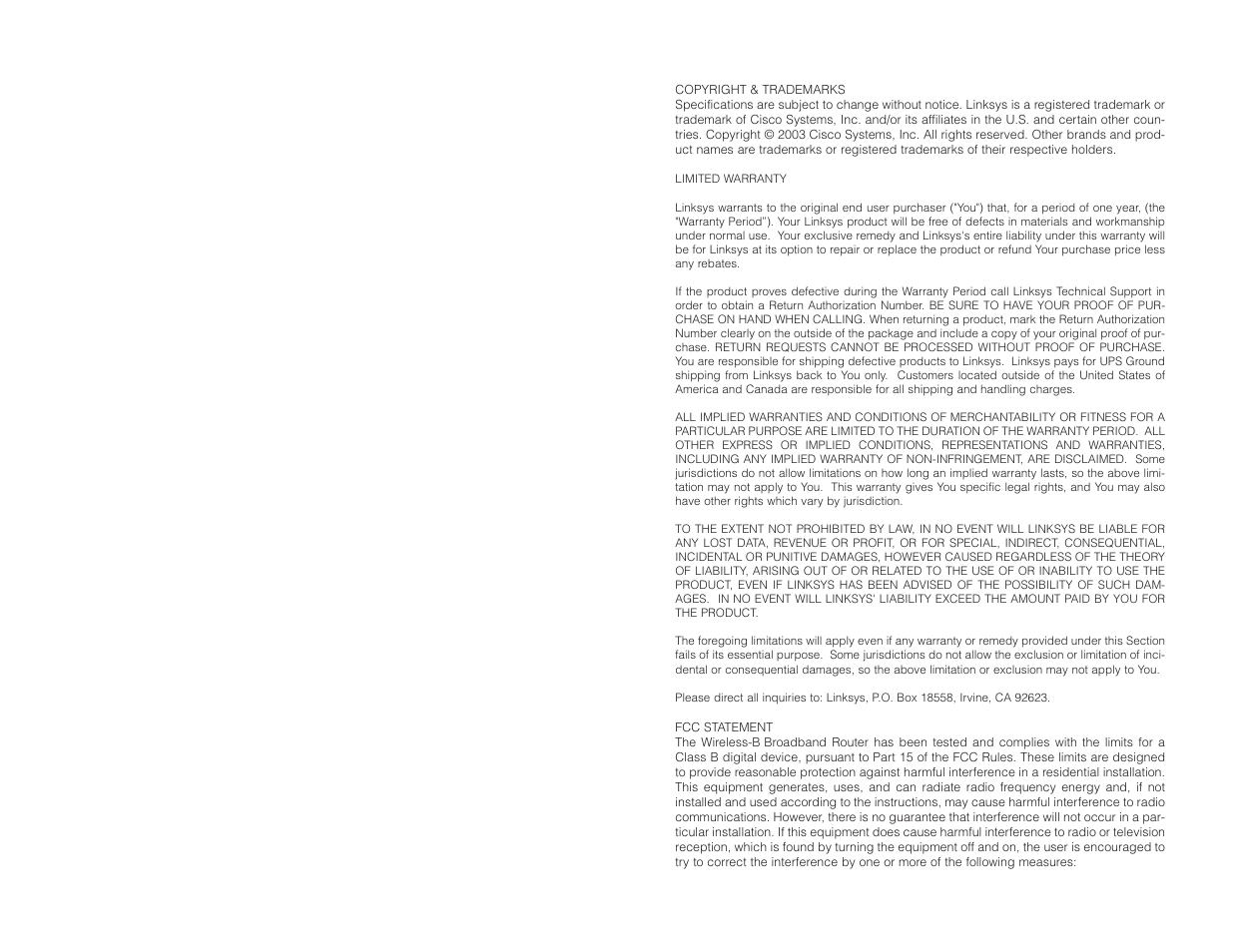 Linksys BEFW11S4 User Manual | Page 2 / 55