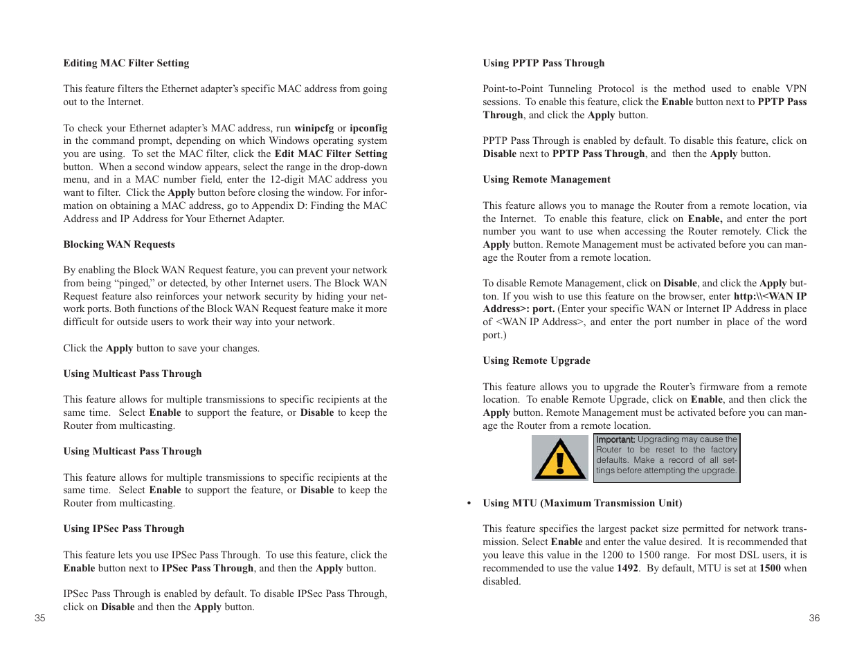 Linksys BEFW11S4 User Manual | Page 22 / 55