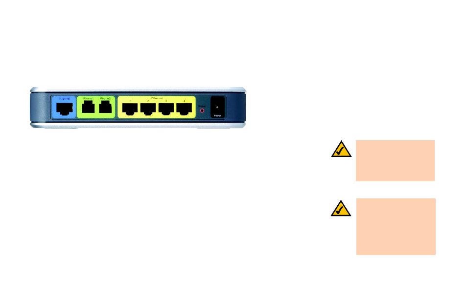 Chapter 3: getting to know the router, The back panel | Linksys RTP300 User Manual | Page 15 / 96