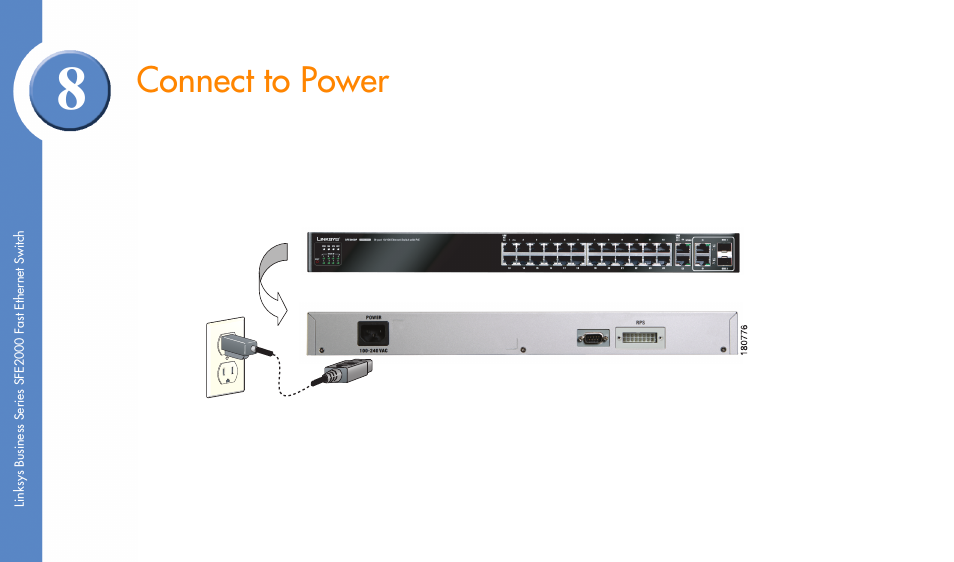 Connect to power | Linksys SFE2000 User Manual | Page 10 / 28