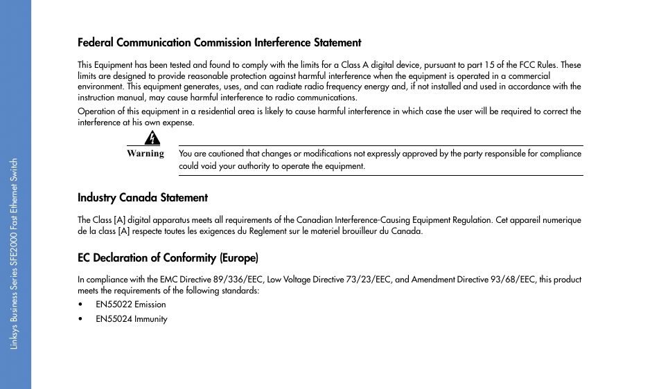 Linksys SFE2000 User Manual | Page 16 / 28