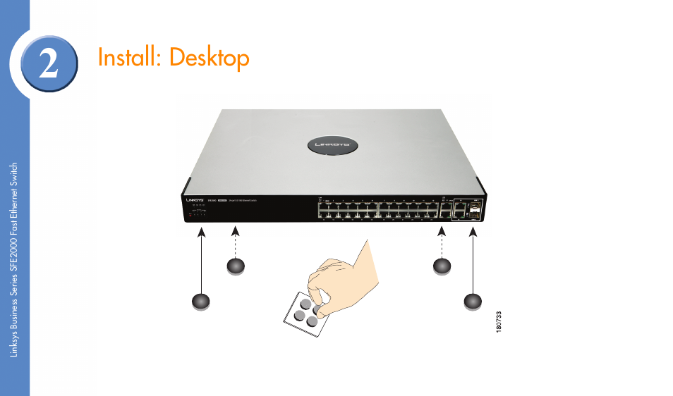 Install: desktop | Linksys SFE2000 User Manual | Page 4 / 28