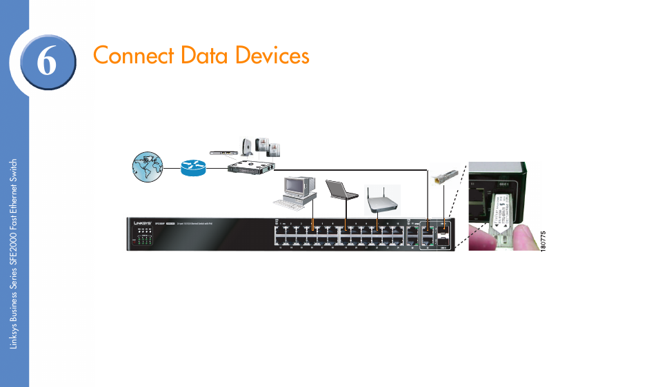 Connect data devices | Linksys SFE2000 User Manual | Page 8 / 28