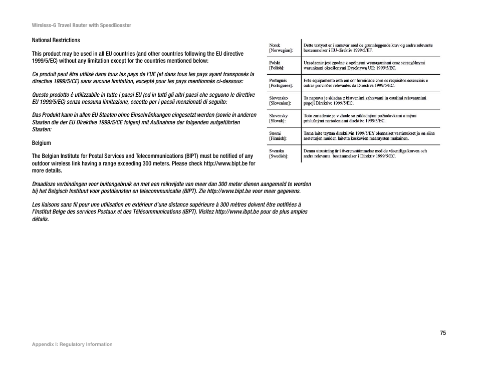Linksys WTR54GS User Manual | Page 81 / 86
