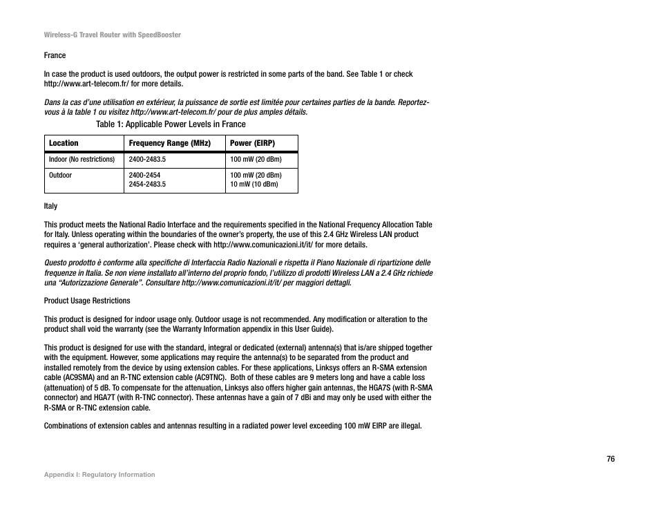 Linksys WTR54GS User Manual | Page 82 / 86