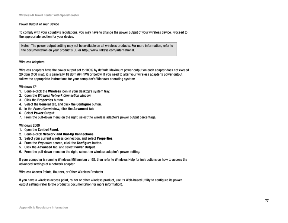 Linksys WTR54GS User Manual | Page 83 / 86