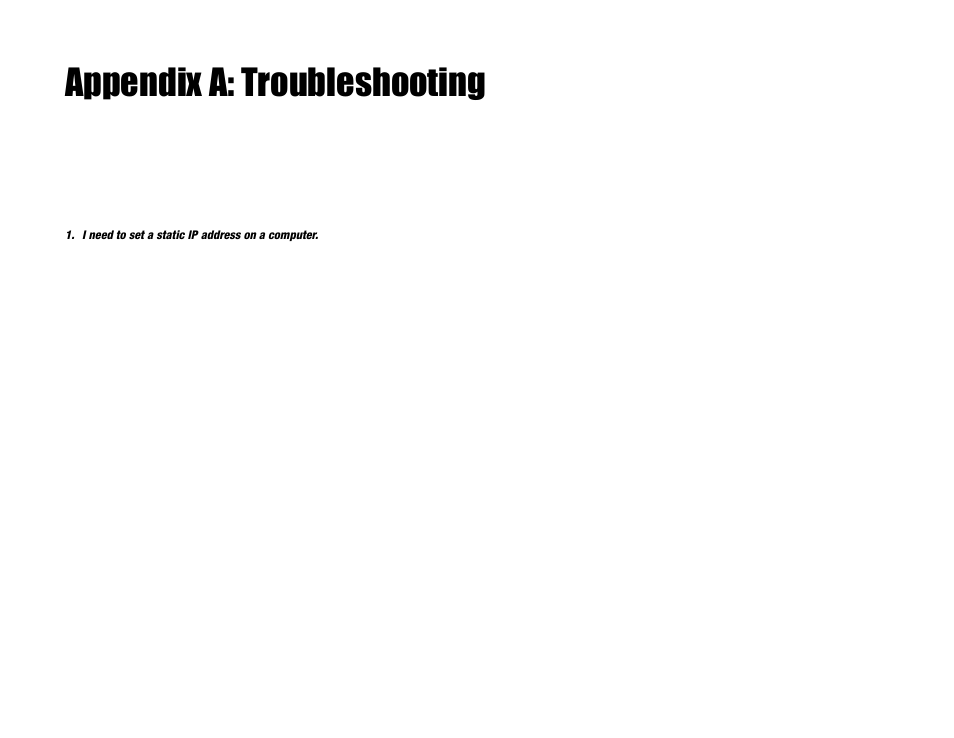Appendix a: troubleshooting, Common problems and solutions | Linksys AG241 User Manual | Page 44 / 80