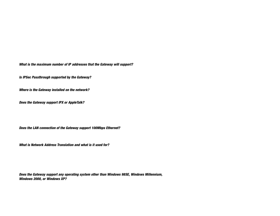 Frequently asked questions | Linksys AG241 User Manual | Page 52 / 80
