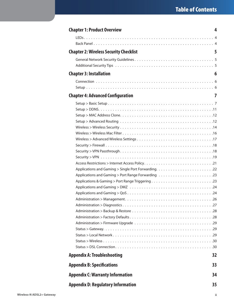 Linksys WAG325N User Manual | Page 3 / 43