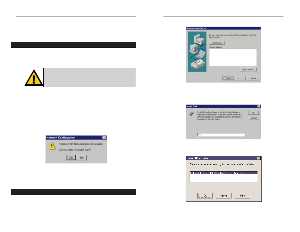Windows nt 4.0 installation and setup | Linksys PCMPC200 v2 User Manual | Page 15 / 29