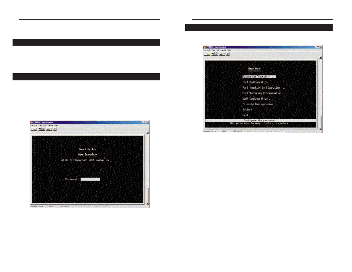 Configuring the switch | Linksys Dual Gigabit with 24-Port 10/100 Switch EF24G2 User Manual | Page 8 / 19