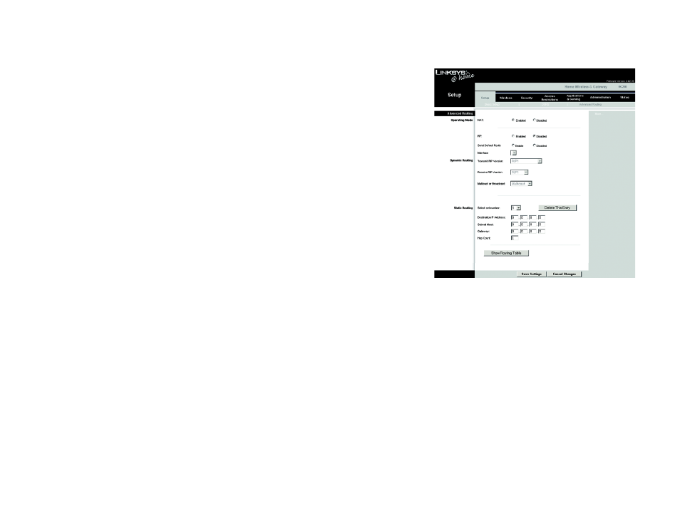 Figure 5-12: advanced routing | Linksys HG200 User Manual | Page 27 / 90